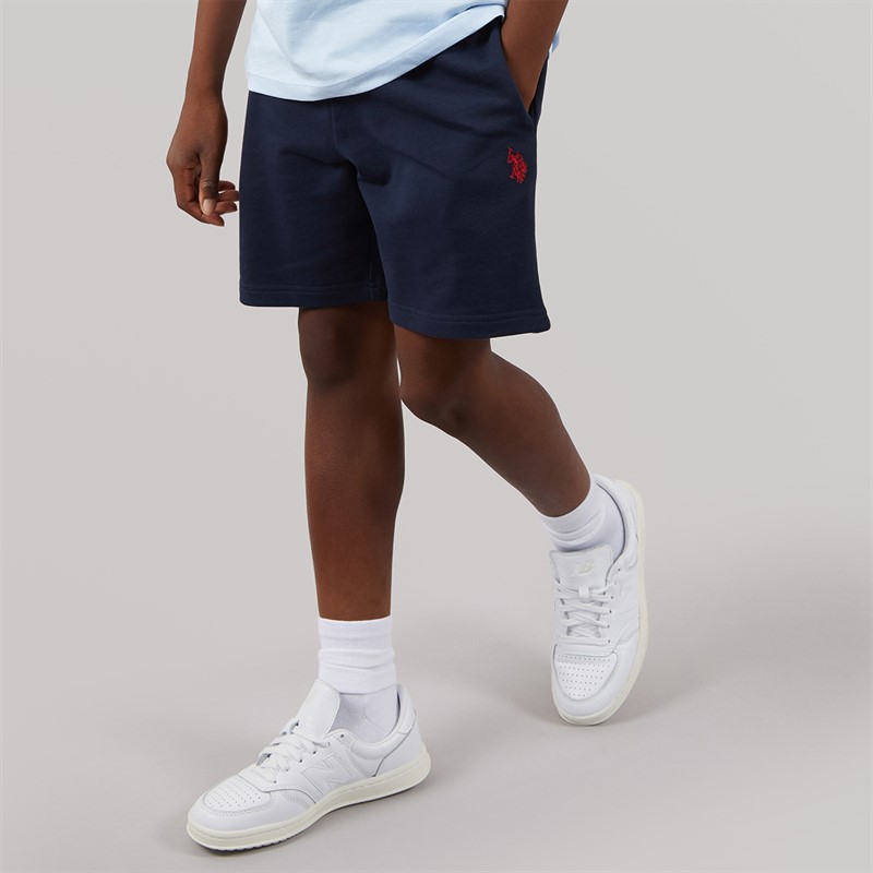 U.S. POLO ASSN. Boys Shorts Dark Sapphire Navy/Haute Red Dhm