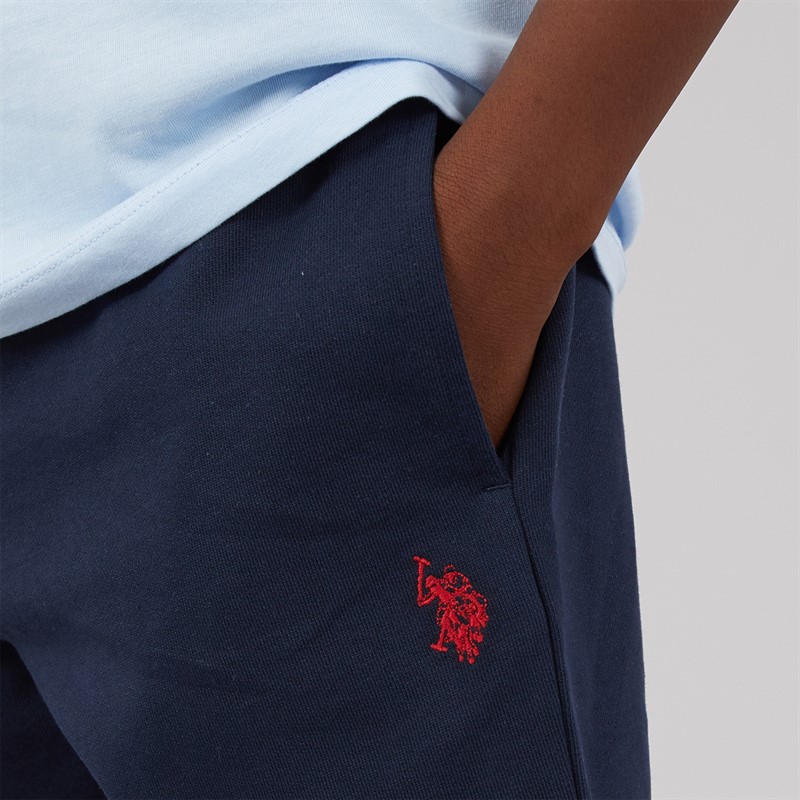 U.S. POLO ASSN. Boys Shorts Dark Sapphire Navy/Haute Red Dhm