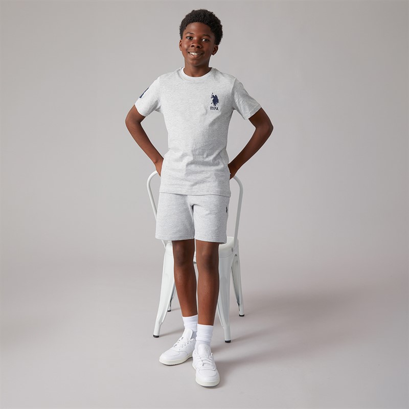 U.S. POLO ASSN. Boys Shorts Mid Grey Marl