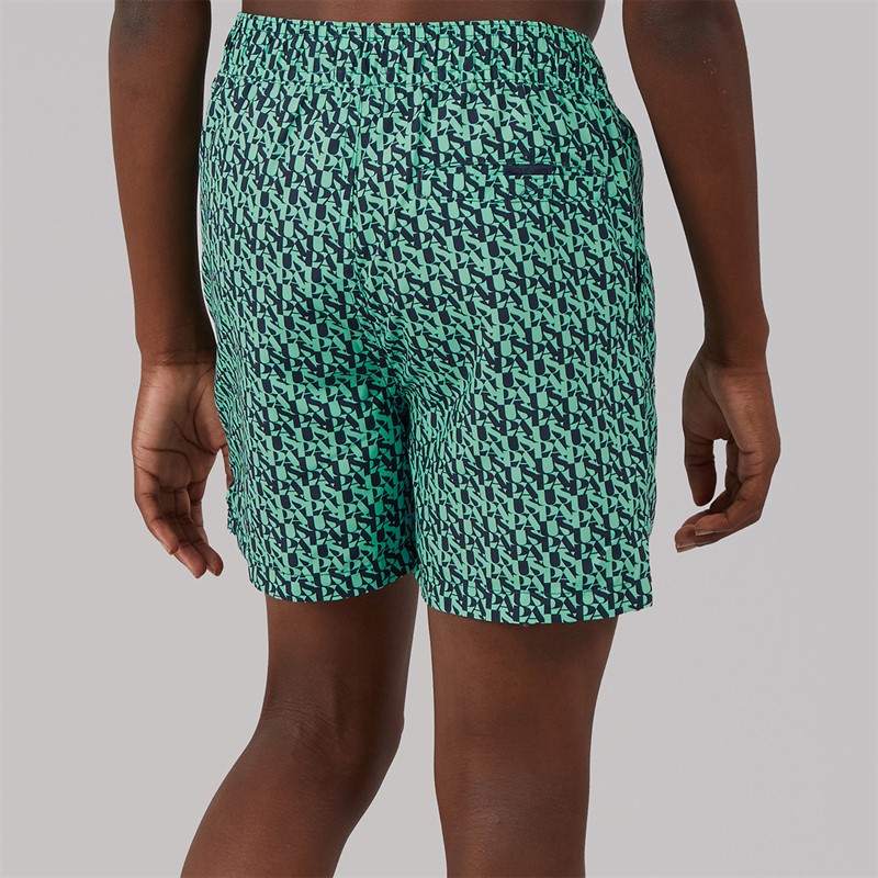 U.S. POLO ASSN. Boys Repeat Swim Shorts Ice Green