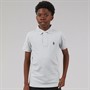 U.S. POLO ASSN. Boys Pique Polo Shirt Mid Grey Marl