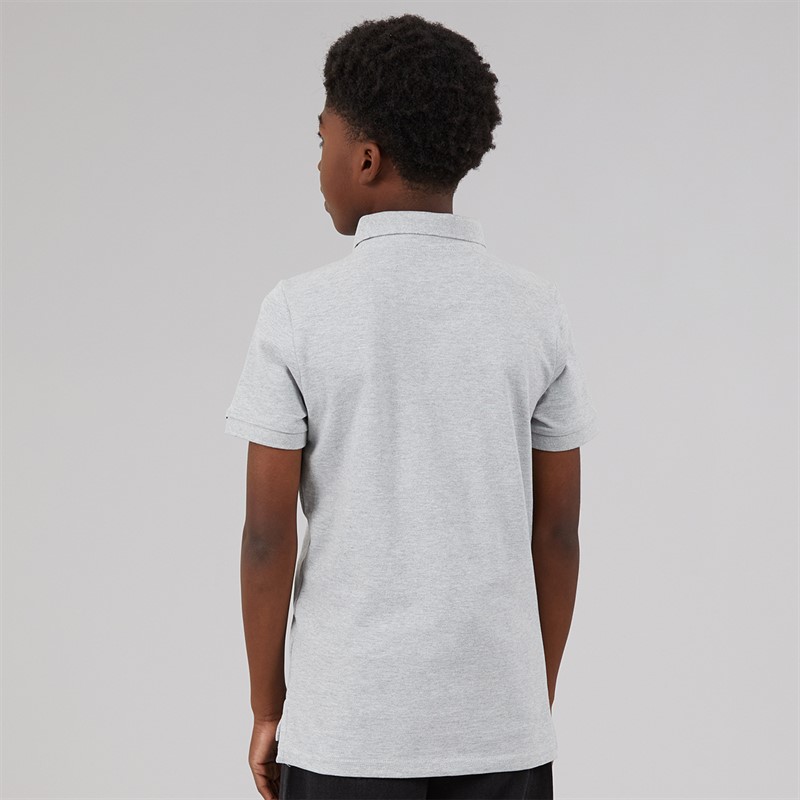 U.S. POLO ASSN. Boys Pique Polo Shirt Mid Grey Marl