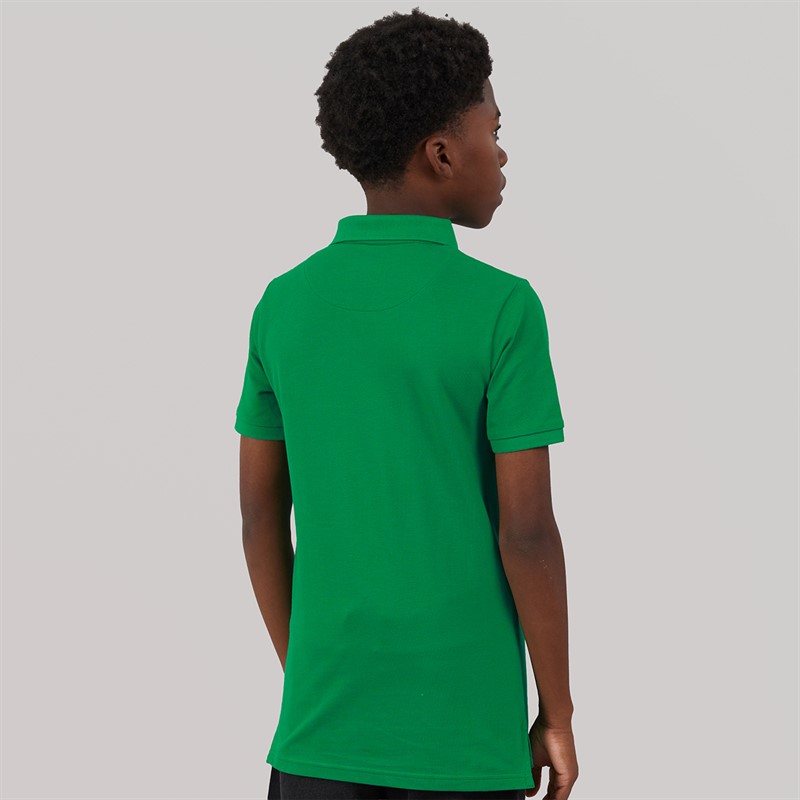 U.S. POLO ASSN. Boys Pique Polo Shirt Lush Meadow