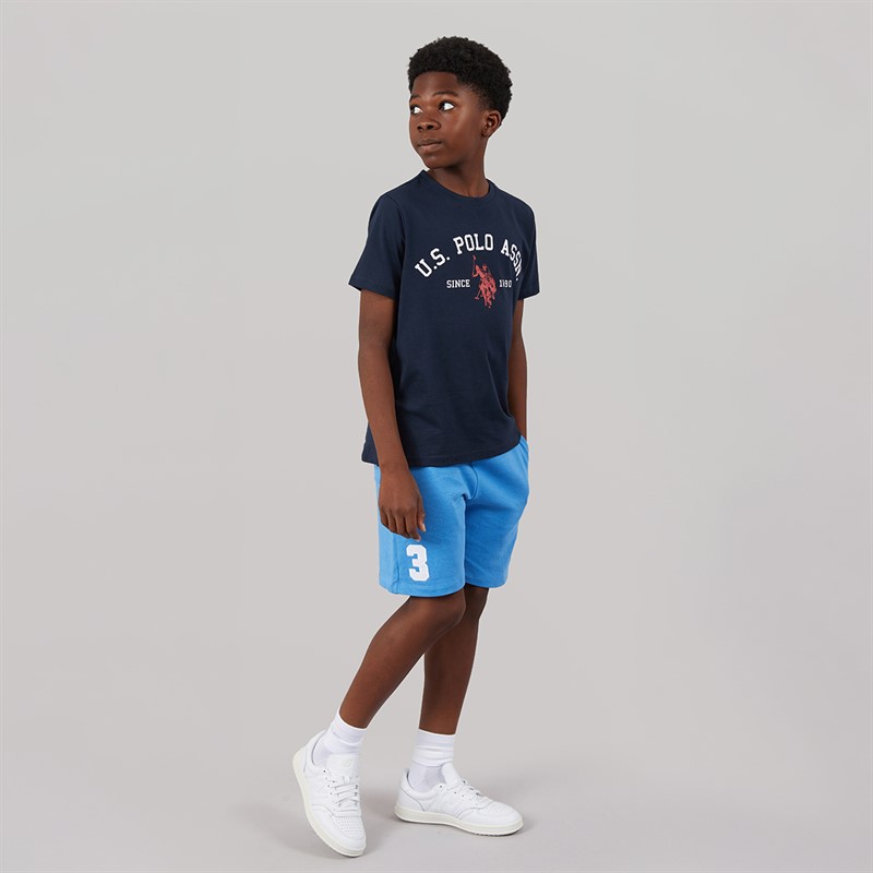 U.S. POLO ASSN. Boys Signature Arch T-Shirt Dark Sapphire Navy