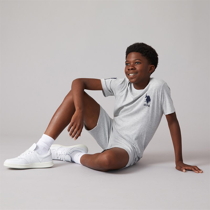 U.S. POLO ASSN. Boys Player 3 T-Shirt Mid Grey Marl