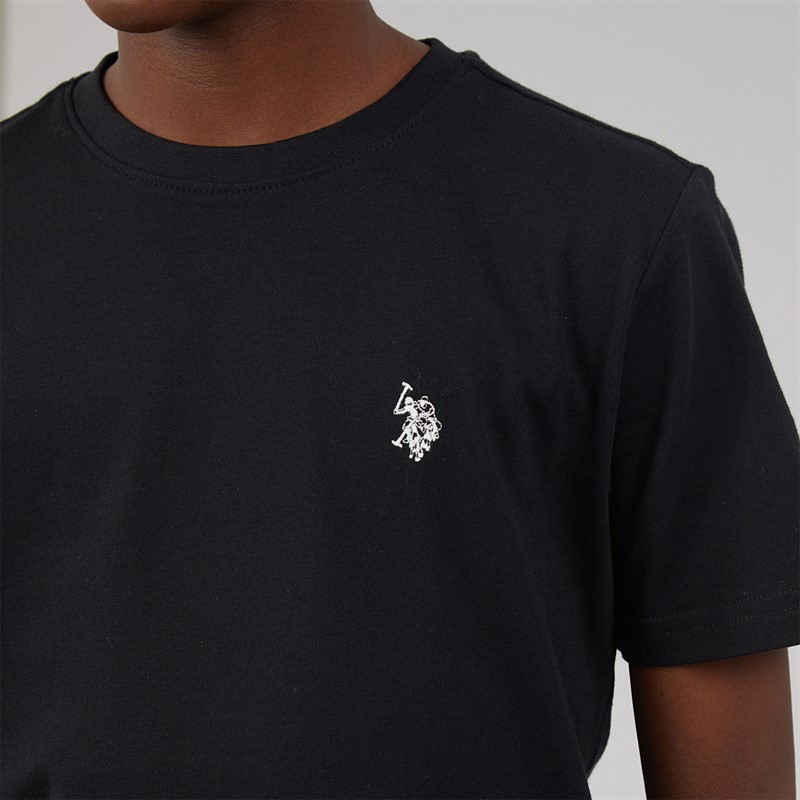 U.S. POLO ASSN. Boys T-Shirt Black/Bright White DHM Black Bright White Dhm