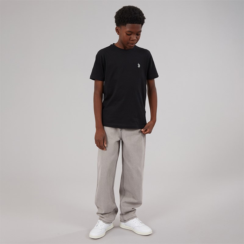 U.S. POLO ASSN. Boys T-Shirt Black/Bright White DHM Black Bright White Dhm