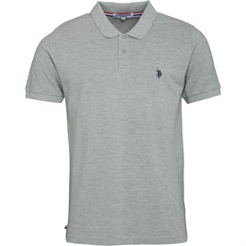 Us Polo Assn Jes Heren King Gemeleerd Lichtgrijs us polo assn kopen in de aanbieding