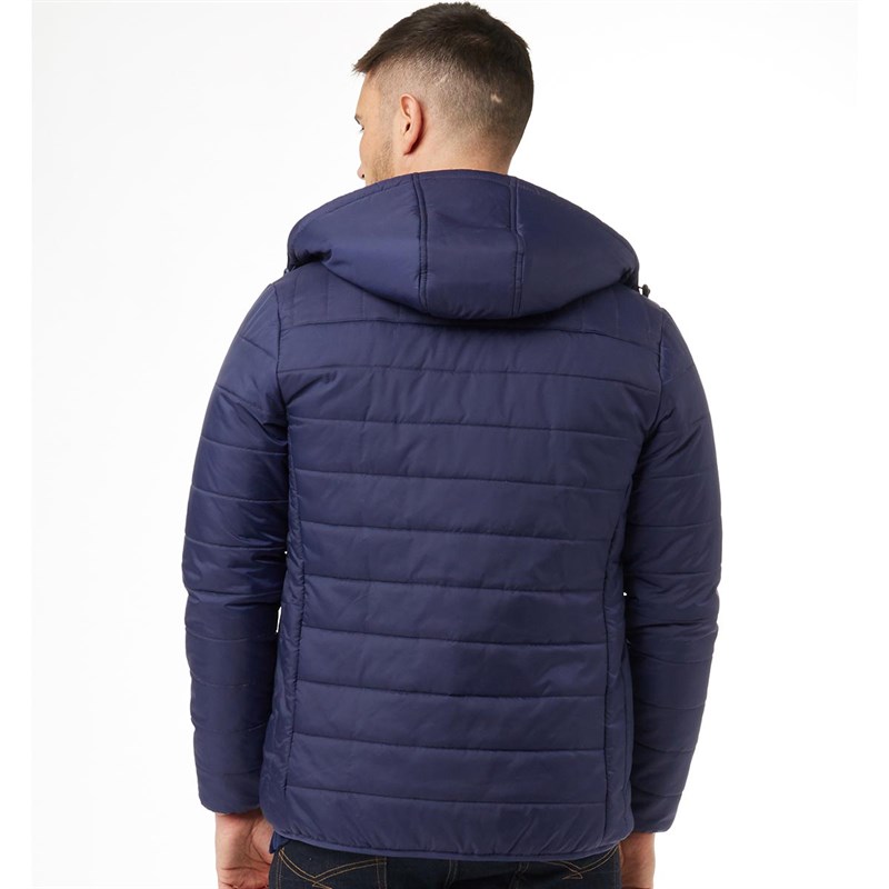 Buy U.S. POLO ASSN. Mens Viking Hooded Puffer Jacket Peacoat