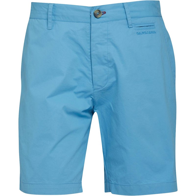 Buy U.S. POLO ASSN. Mens Culver Chino Shorts Ethereal Blue