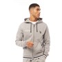U.S. POLO ASSN. Sweat à Capuche Varsity Zip Homme Gris Chiné
