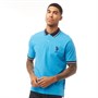 U.S. POLO ASSN. Męskie Varsity Core Koszulka Polo Mid Niebieski
