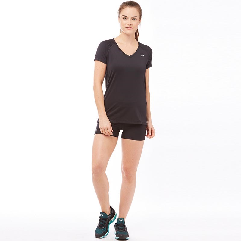 under armour women's short sleeve fitted heatgear tee