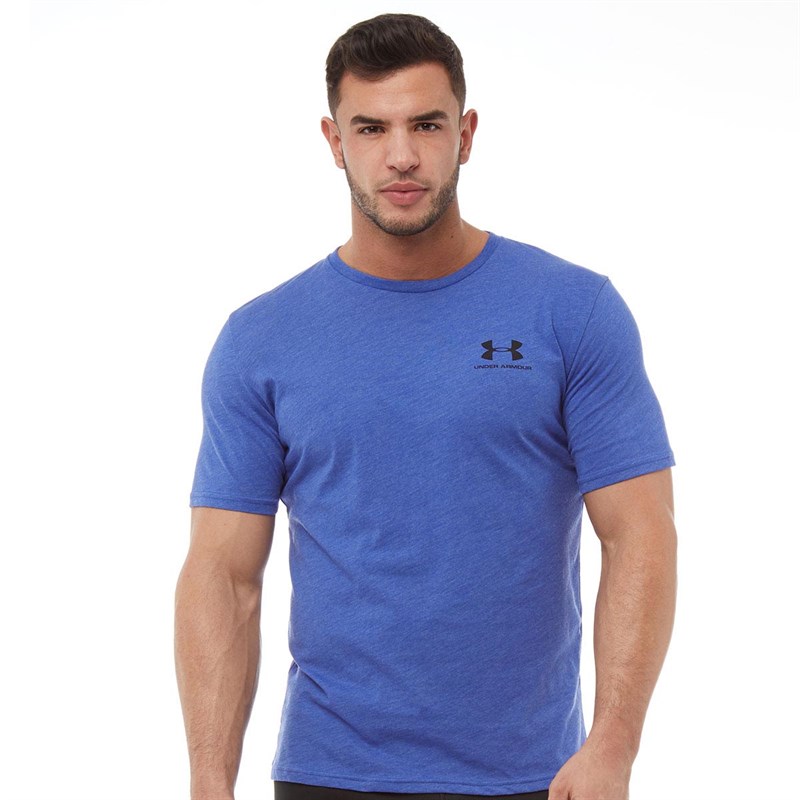 Under Armour Heren Charged Cotton Sportstyle TShirt Middelblauw