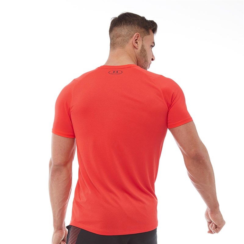 Under Armour TeeShirt HG HeatGear MK1 Logo Graphic Homme Rouge vif