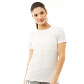 Under Armour Dames Hg Heatgear T Shirt Wit under armour kopen in de aanbieding