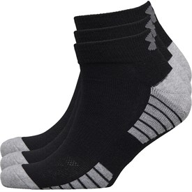 Image of Under Armour HG HeatGear Tech Low Cut Three Pack Socks Black