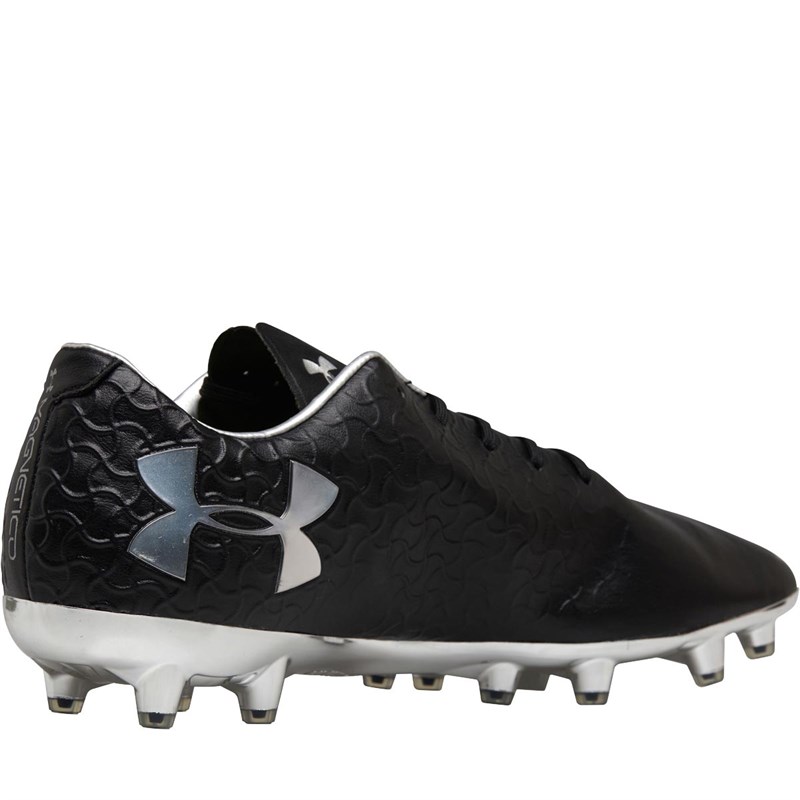 Buy Under Armour Mens Magnetico Pro FG Football Boots Black/Metallic Silver