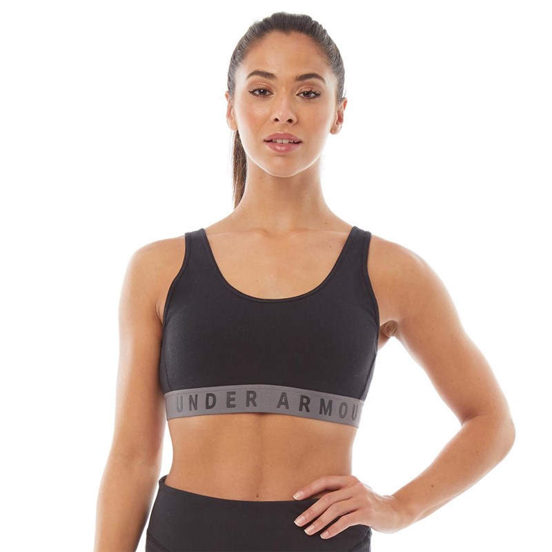 Buy Under Armour Womens Favourite Cotton Everyday Sports Bra Top Black