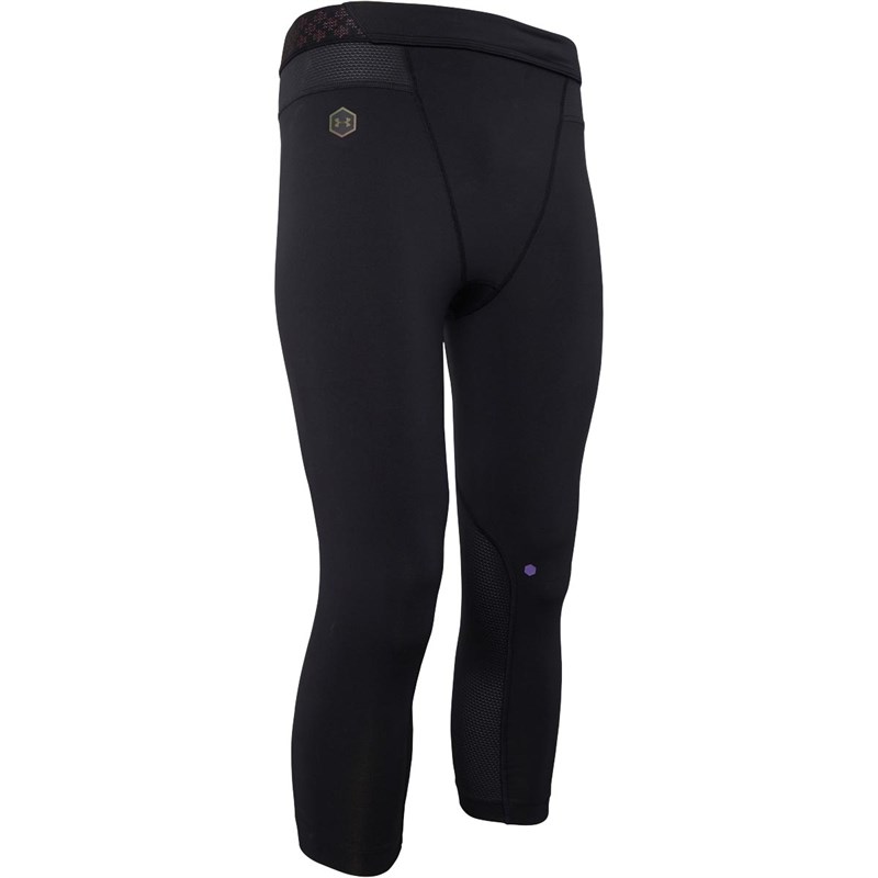 Buy Under Armour Mens HG HeatGear Rush Compression 3/4 Tight Leggings Black/Black