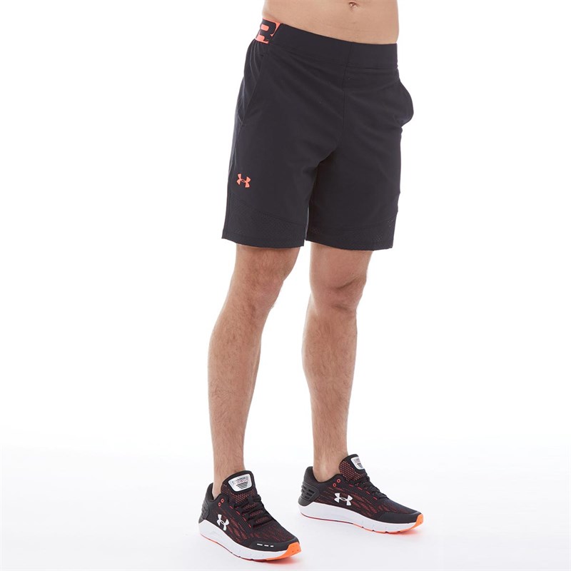 Buy Under Armour Mens Vanish Woven Training Shorts Black/Beta Red