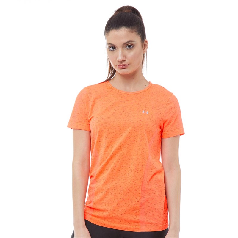 Buy Under Armour Womens Vanish Seamless Spacedye Short Sleeve Top Peach ...