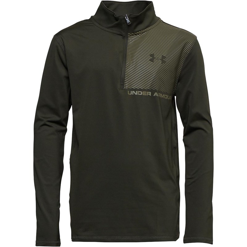 Buy Under Armour Boys HG HeatGear Raid 1/2 Zip Long Sleeve Top Guardian