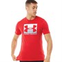 Under Armour Mens UA Boxed Sportstyle Short Sleeve T-Shirt Red/Steel