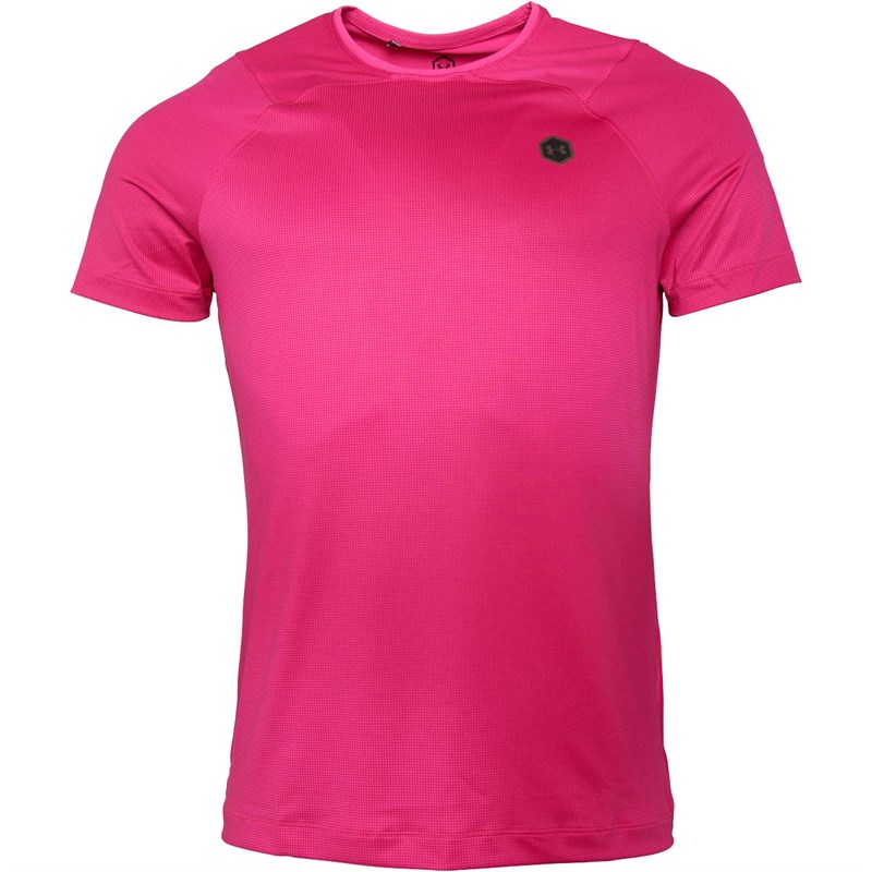 Buy Under Armour Mens Rush Hg Heatgear Surge Fitted Top Pink