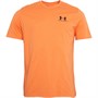 Under Armour Mens UA Sportstyle Left Chest Short Sleeve T-Shirt Frosted Orange/Black