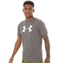 Under Armour Mens UA Big Logo Short Sleeve T-Shirt Dark Grey