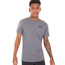 Under Armour Mens UA Sportstyle Left Chest Short Sleeve T-Shirt Castlerock/Black