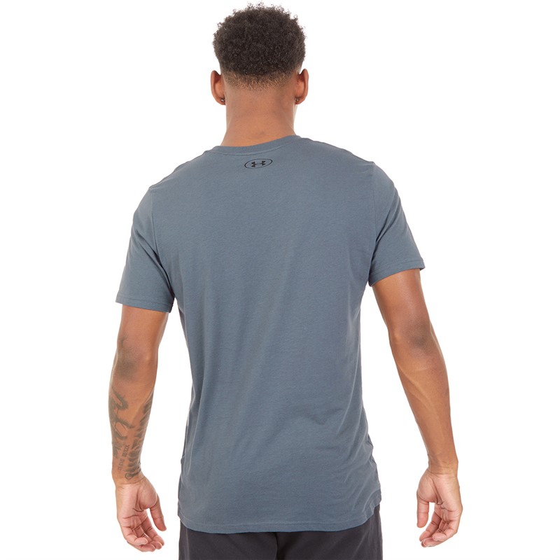 Under Armour Mens UA Sportstyle Left Chest Short Sleeve T-Shirt Castlerock/Black