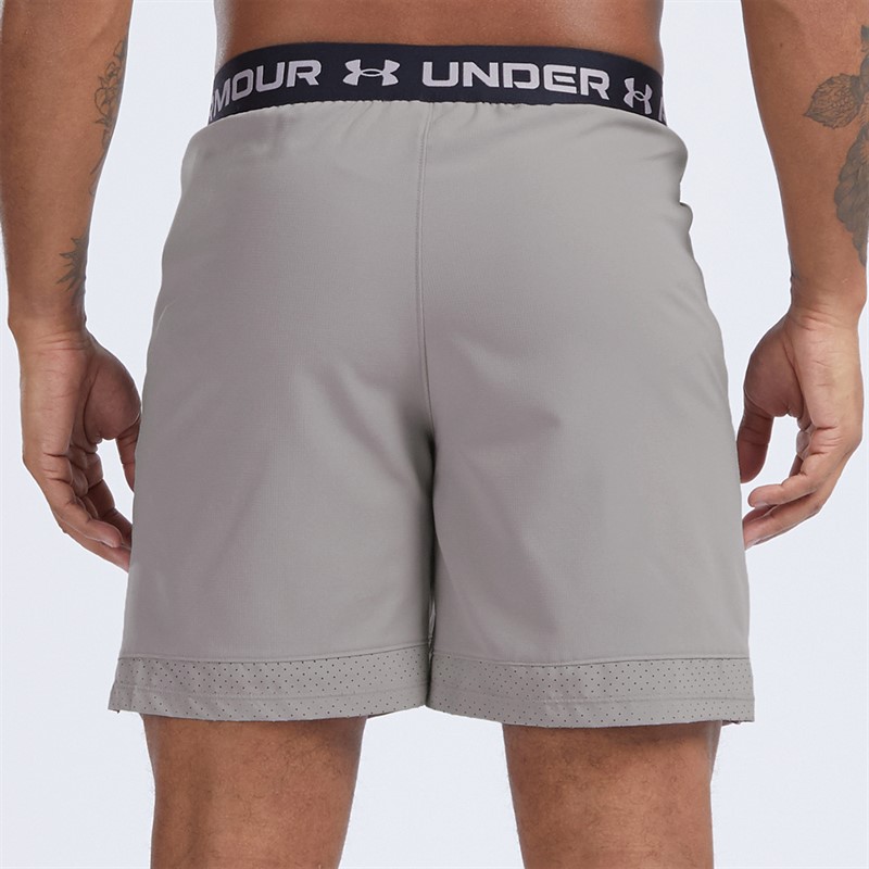 Under Armour Mens UA Vanish Woven 6 Inch Shorts Tetra Grey/Black