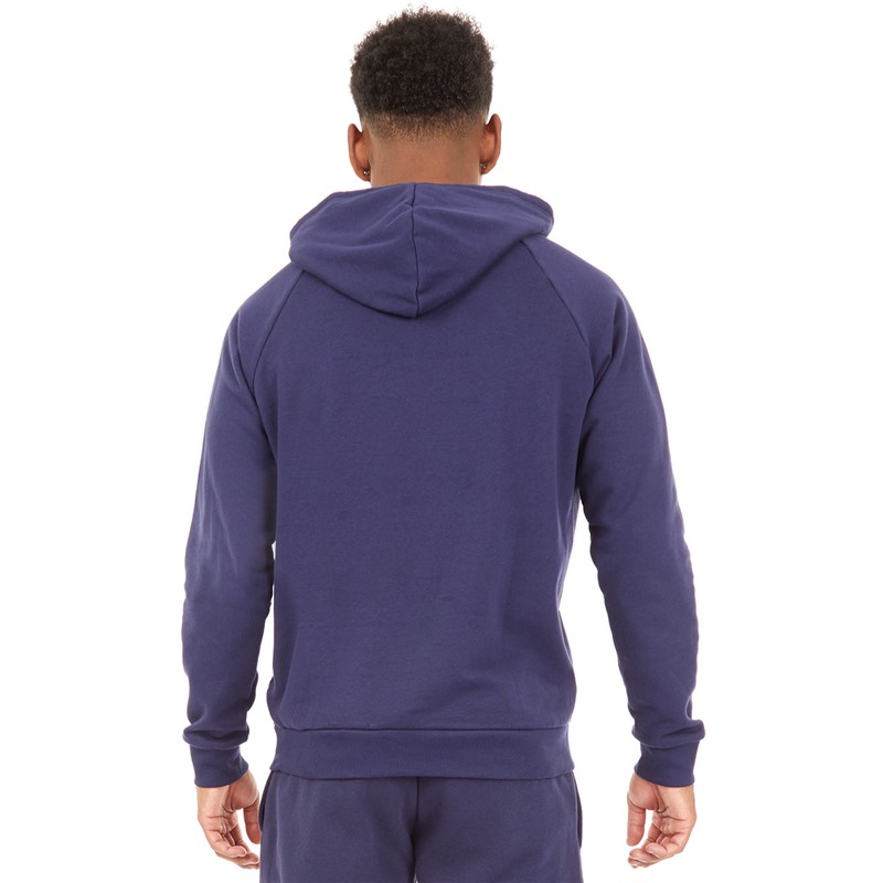 Under Armour Mens UA Rival Fleece Logo Hoodie Midnight Navy/White