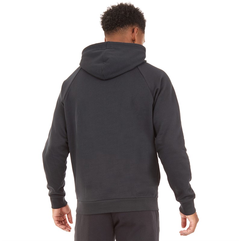 Under Armour Mens UA Rival Fleece Logo Hoodie Black/White