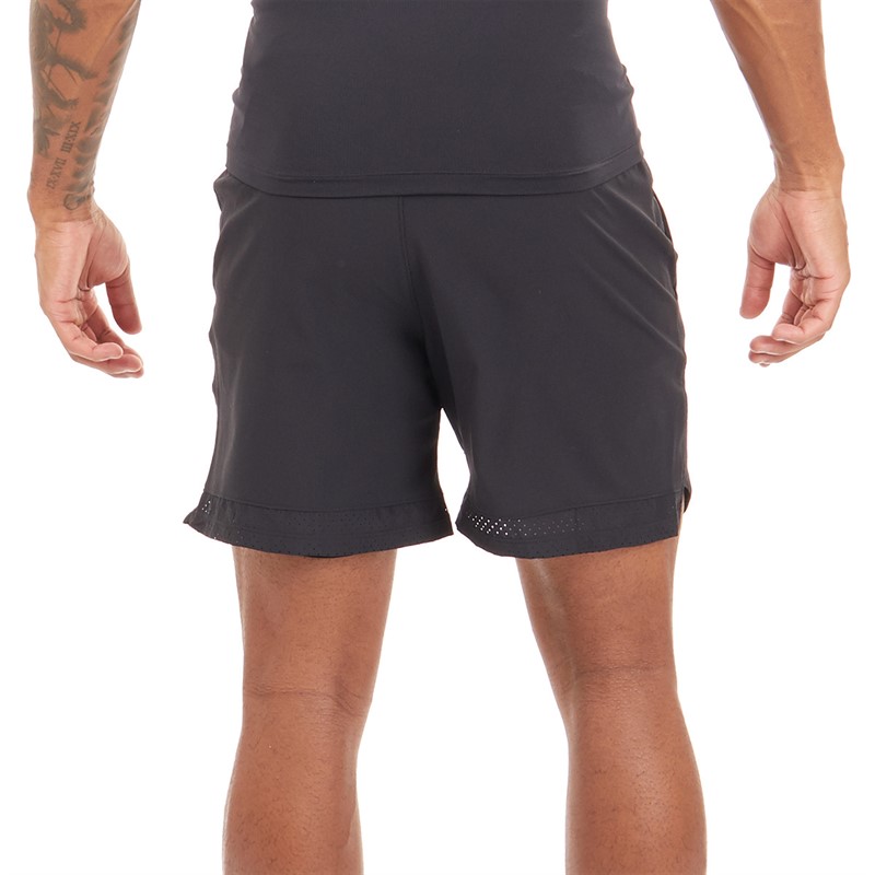 Under Armour Mens UA Vanish Woven 6 Inch Shorts Black/Pitch Grey