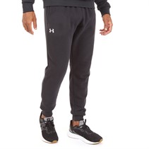 Under Armour Mens UA Rival Fleece Joggers Black/White