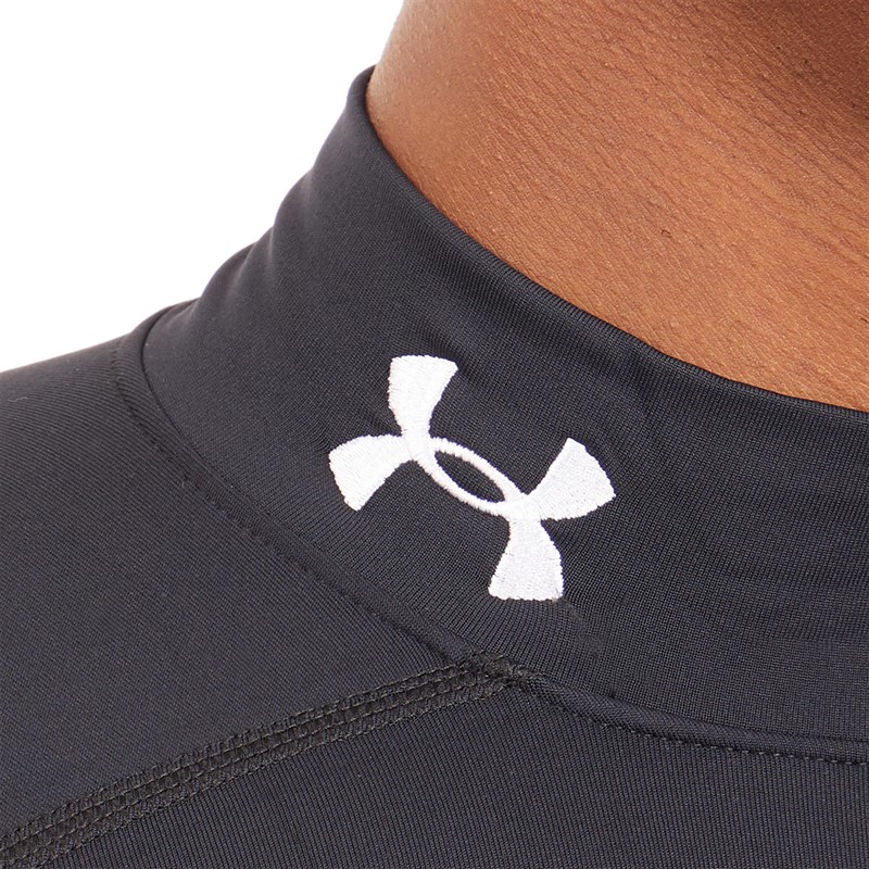 Under Armour Mens UA Cg Cold Gear Armour Compression Mock Black/White