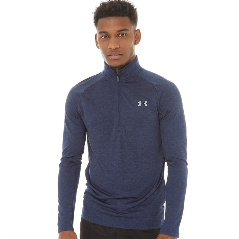 Under Armour Mens UA Tech 2.0 1/2 Zip Top Academy/Steel