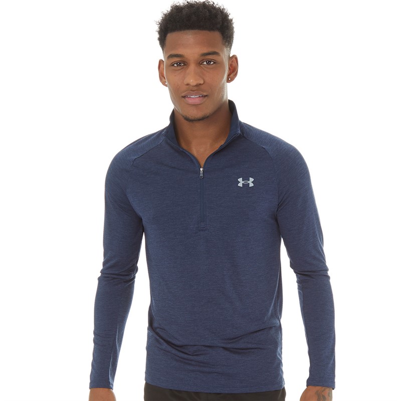 Under Armour Mens UA Tech 2.0 1/2 Zip Top Academy/Steel