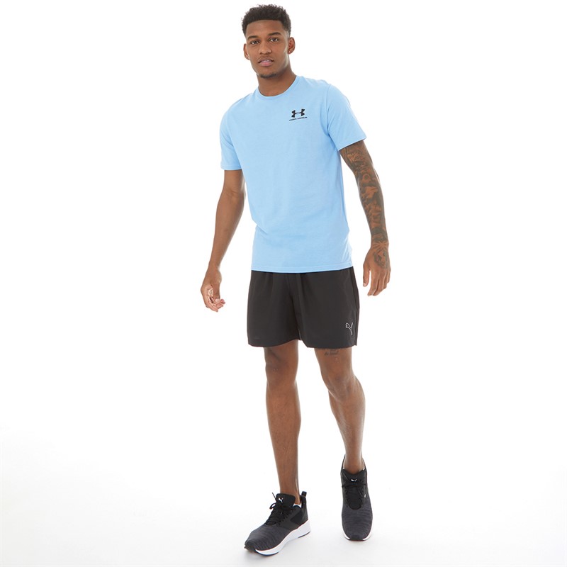 Under Armour Mens UA Sportstyle Left Chest Short Sleeve T-Shirt Horizon Blue