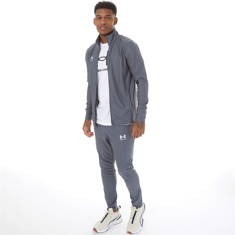 Under Armour Mens Challenger Tracksuit Castlerock/White