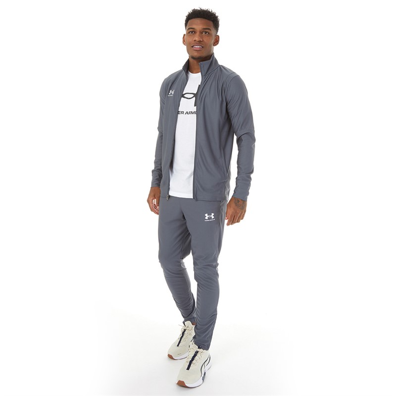 Under Armour Mens Challenger Tracksuit Castlerock/White