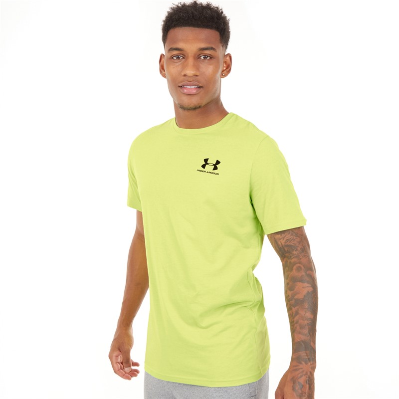 Under Armour Mens UA Sportstyle Left Chest Short Sleeve T-Shirt Lemon