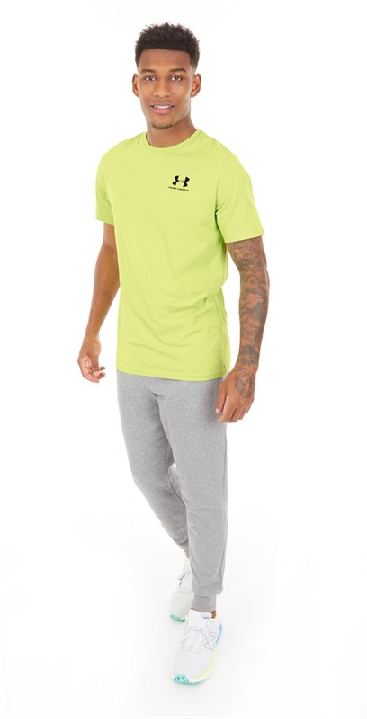 Under Armour Mens UA Sportstyle Left Chest Short Sleeve T-Shirt Lemon