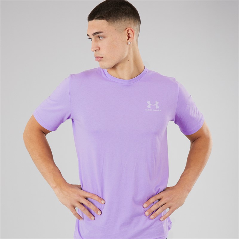 Under Armour Mens UA Sportstyle Left Chest Short Sleeve T-Shirt Transparent/Distant Grey