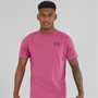 Under Armour Herren UA Sportstyle Linke Brust Kurzarm T-Shirt Fuchsia Dusk / Dark Maroon