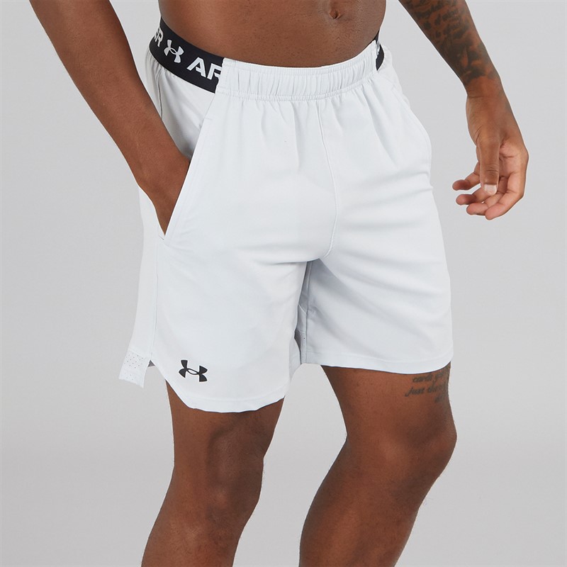 Under Armour Mens UA Vanish Woven 6 Inch Shorts Halo Grey/Black