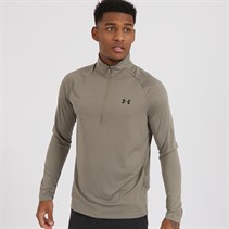 Under Armour Mens UA Tech 2.0 1/2 Zip Top Taupe Dusk